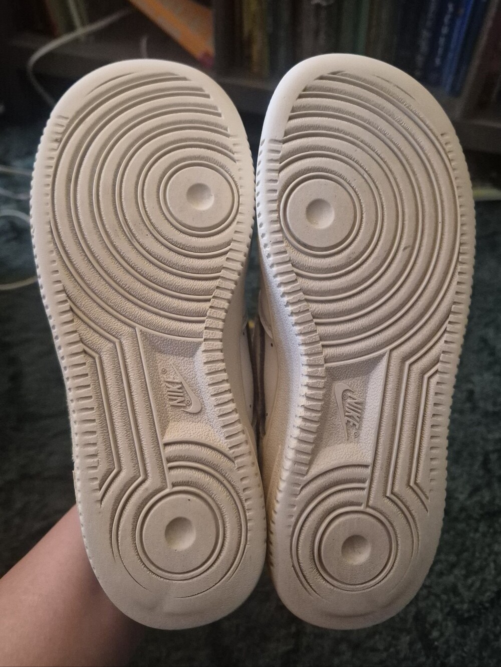 Nike Air Force 1 GS White Sneakers Youth 1 - Picture 8 of 15